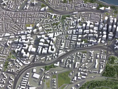 Arlington Low-poly 3D model