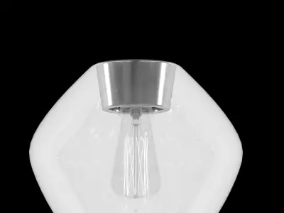 Orhan Glass Semi Flush Mount Low-poly 3D model