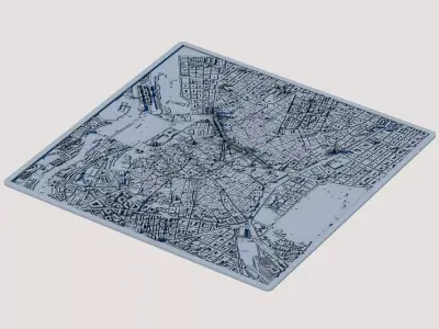 Madrid City 3D Model Spanish Capital Urban Landscape  3D print model