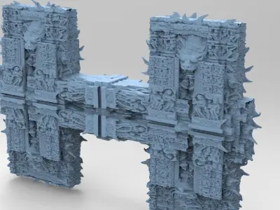 Babylonian Ancient Stone 4 models  3D model