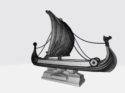 Vikings ship 3D print model