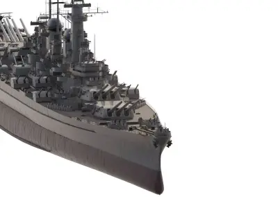 US NAVY 1940S Batlleship USS Montana 3D model