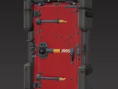 futuristic sci-fi door 3D print model get
