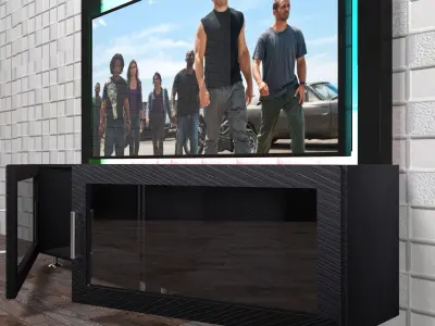 Furniture for TV Free 3D model