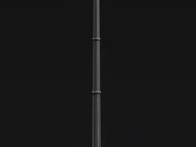 Old street lamp Warsaw Free low-poly 3D model