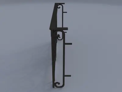 FancerailingWindowmetalA 3D model