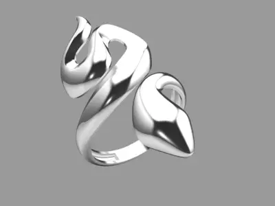 light weight snake ring 3D print model
