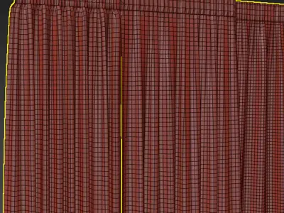 set Curtain 001 arc 3D model