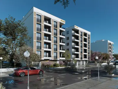 Two block site project 3D model purchase