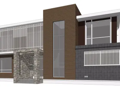 Villa D Sketchup 3D model