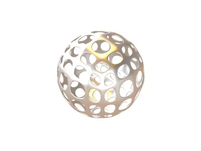 Abstract Sphere Ball v1 002 Low-poly 3D model