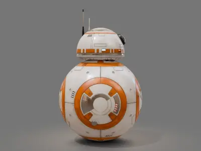 BB-8 robot Starwars PBR high model 3D model