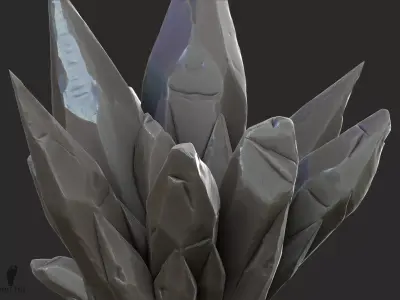 3D Crystal Stones 3D model