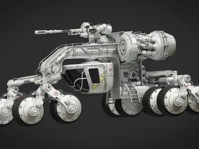 Scifi Rover 3D model