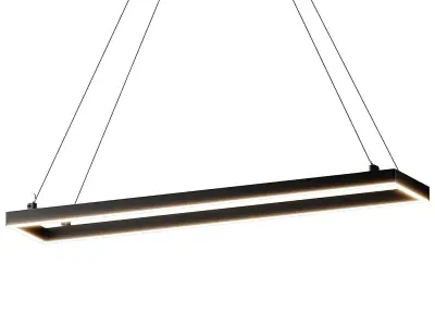 Piazza LED Rectangle Pendant 30 and 48 by Kuzco Lighting  3D model