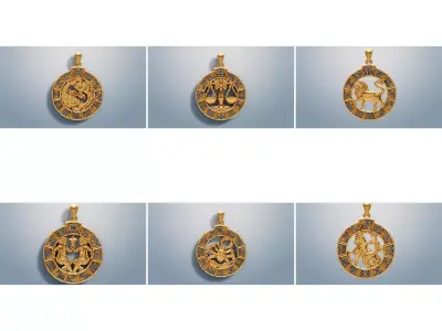 Zodiac Master Collection 12-Piece Set 3D print model