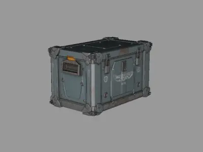 Sci-Fi Crates Pack Game Ready PBR Models FBX OBJ PNG Low-poly 3D model