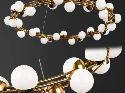 Hanging lamp Tessara Low-poly 3D model