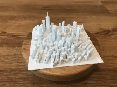 NEW YORK CITY - MANHATTAN 3D print model