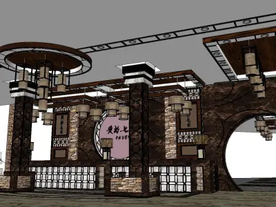 vacation spot-Resort-Fashion Leisure Hotel-0276 3D model