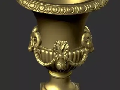 Classic outdoor Vase Flowerpot 3D model I 3D print model