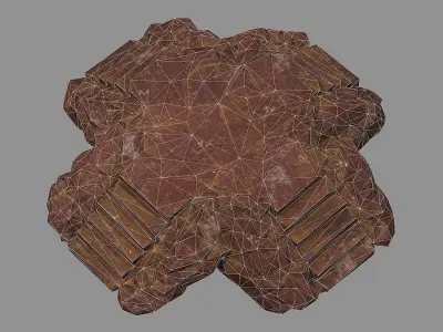 Staris Rock 03 Low-poly 3D model