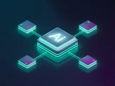 Artificial intelligence  server 3D model