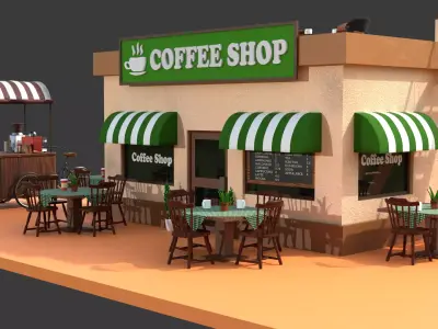 Coffee Shop 3D model