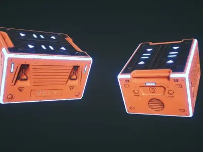 Sci Fi Box Tool Low-poly 3D model