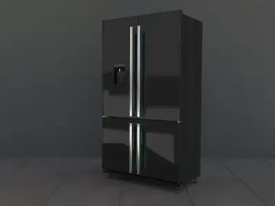 refrigerator futuristic Free 3D model