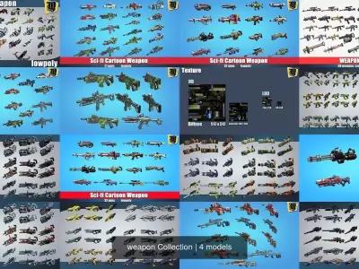 weapon Collection 3D Model Pack