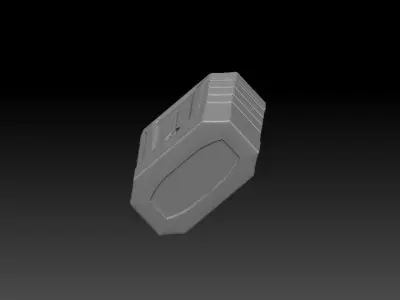 Futuristic Battery - Realistic Model 3D model