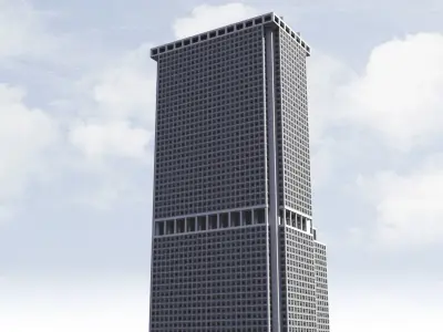 One New York Plaza Low-poly 3D model
