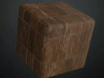 Weathered Red Painted Barn Wood PBR Seamless Texture