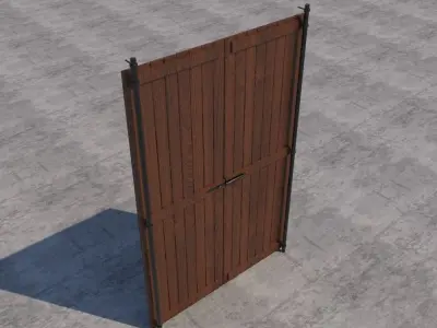 Traditional Moroccan Door 3D model