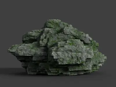 Rock 8-7 Low-poly 3D model