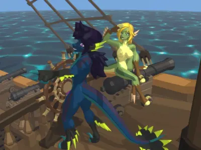 Acheron Raptor Nude Low-poly 3D model