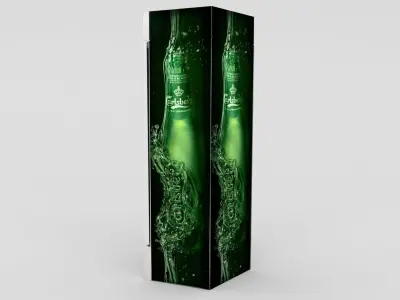 Carlsberg Fridge Low-poly 3D model