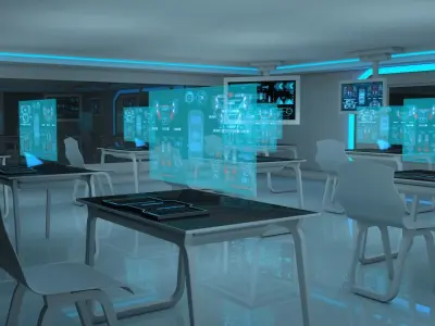 Sci Fi Class Room 3D model
