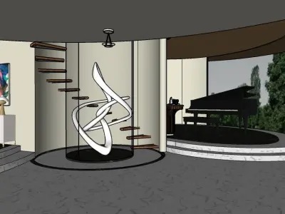 Iron man House Inerior - Remake 3D model