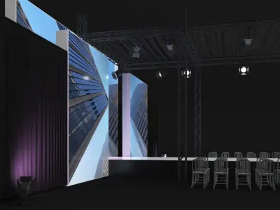 Fashion Show Catwalk 3D model