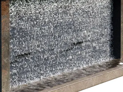 Waterfall fountains cascade 30 3D model