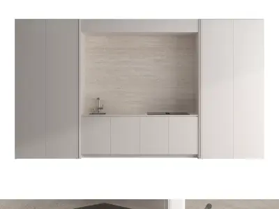 Kitchen set 01b 3D model