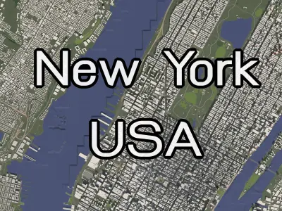 USA set 1 - city and urban 3D Model Pack