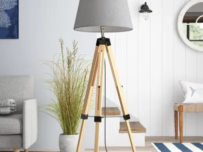 Mesquite 143cm Tripod Floor Lamp 2 Option 3D model