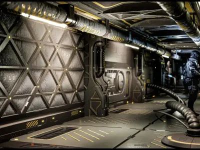 SCI-FI MODULAR PANEL KIT Vol -2 Low-poly 3D model