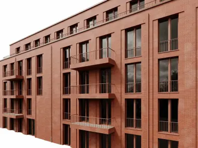 Bard College Student Residential Building 3D model