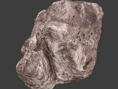 Cinder Debris Low-poly 3D model