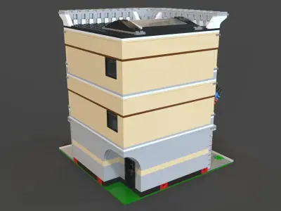 Lego Shop Low-poly 3D model