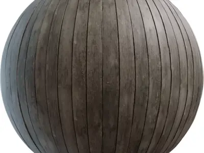 Sun Grayed Wide Wood Planks PBR Texture  Texture